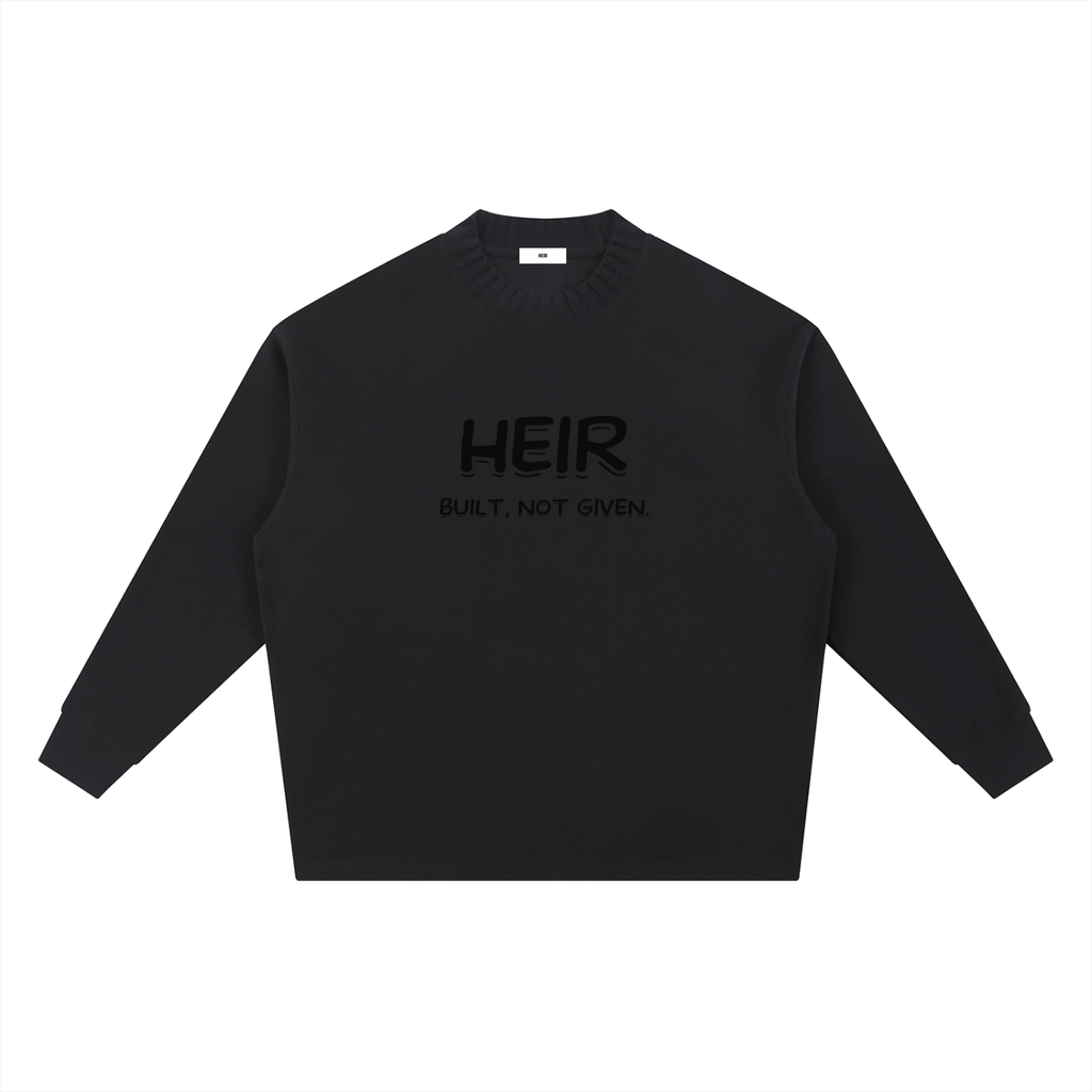 Knitted Round Neck Oversize Sweatshirt