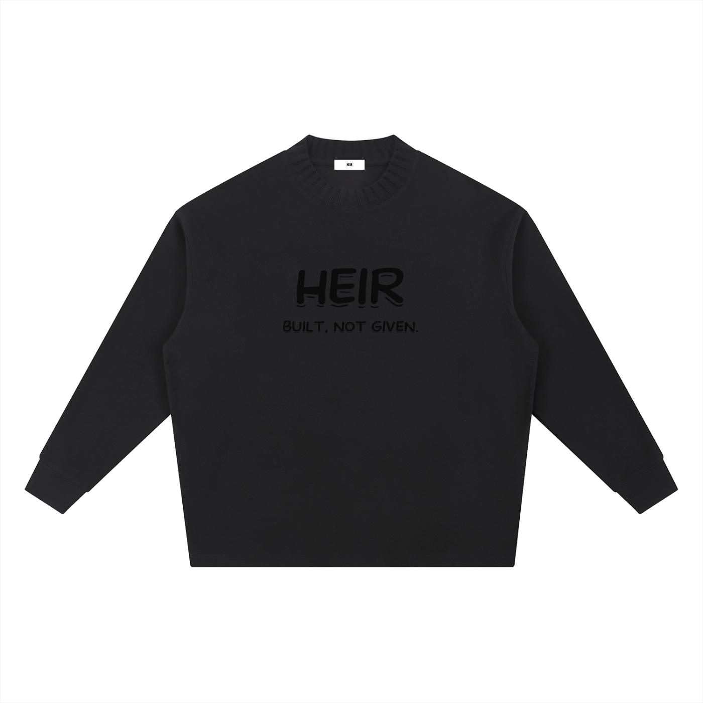 Knitted Round Neck Oversize Sweatshirt