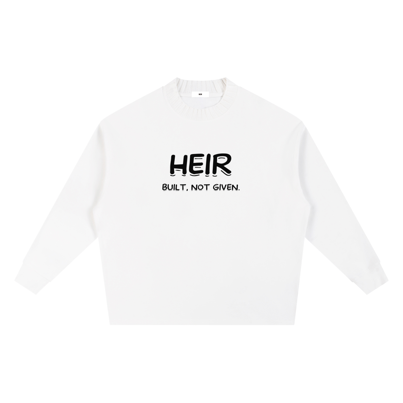 Knitted Round Neck Oversize Sweatshirt