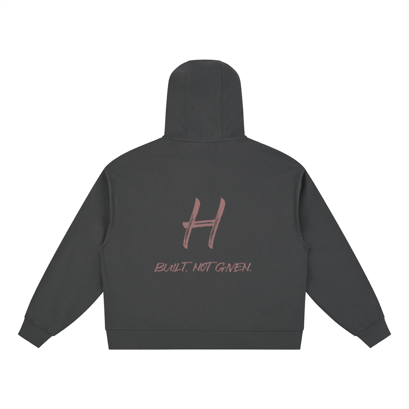 Boxy Button Placket Hoodie