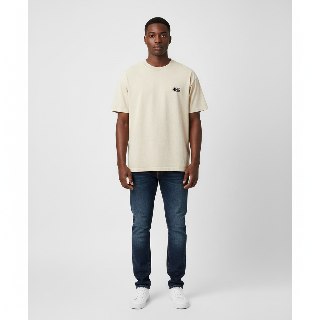 Mineral Wash Boxy Cotton T-Shirt