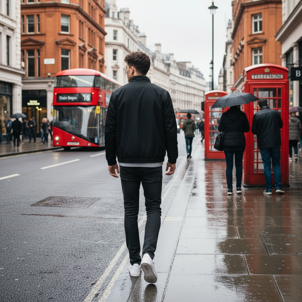 Stand Collar Bomber Jacket