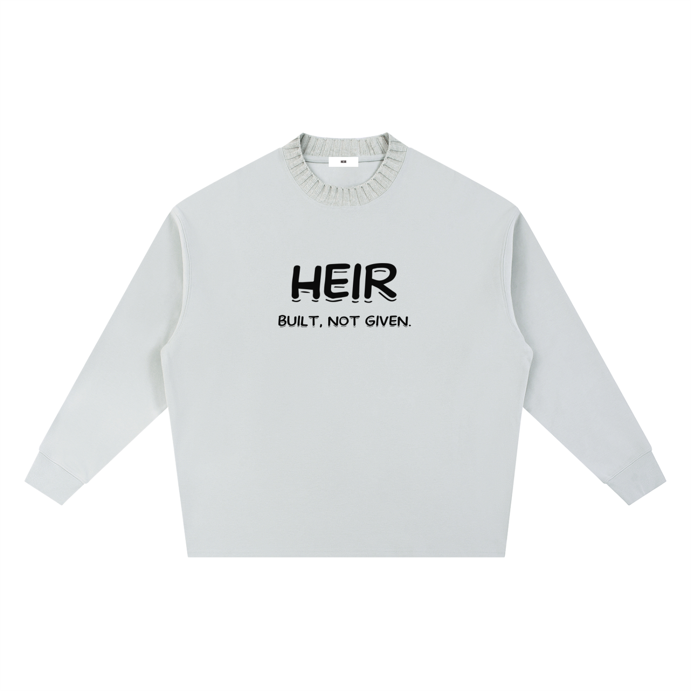 Knitted Round Neck Oversize Sweatshirt