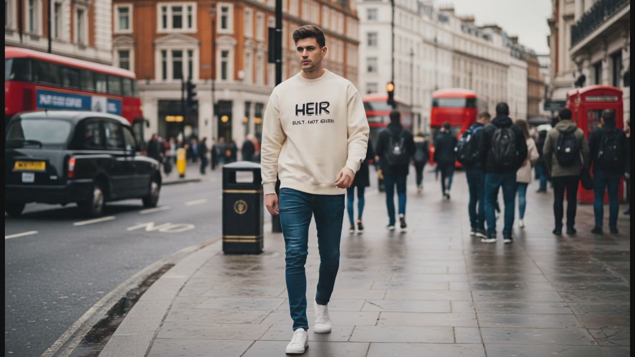 Knitted Round Neck Oversize Sweatshirt